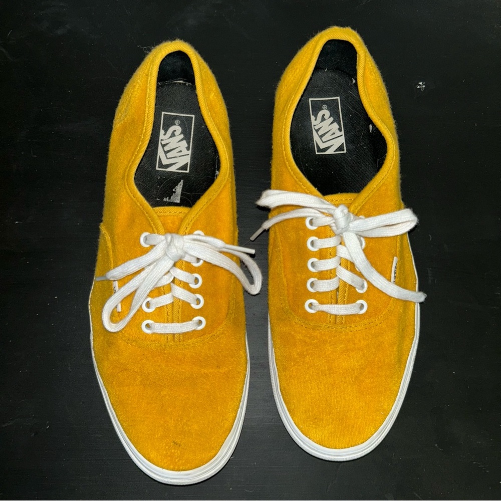 Vans Men's Yellow Suede Sneakers
